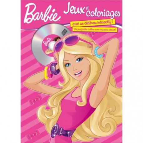 Barbie - Jeux & Coloriages & CD Rom - N°1 (avec lunettes)
