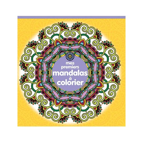 Mes premiers Mandalas à colorier (jaune)