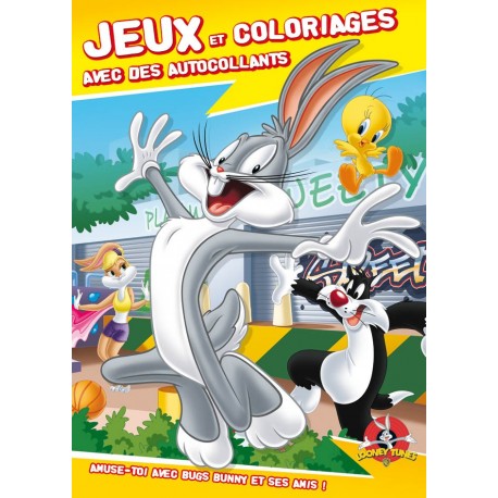 Jeux et coloriages Looney Tunes + 2 pages d'autocollants