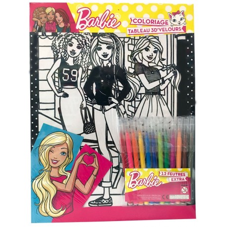 Feutrines Tableau relief 3D Barbie sac (12 feutres)