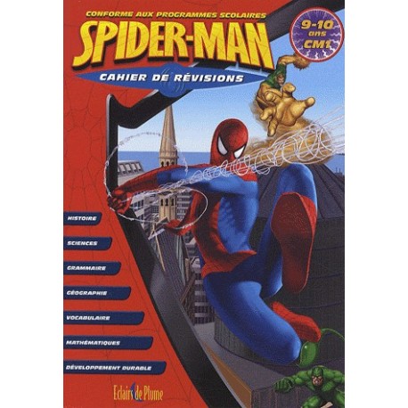Cahier de révisions Spider-Man CM1 - 9-10 ans