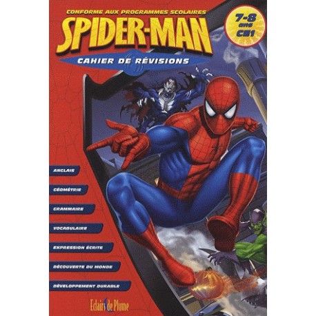 Cahier de révisions Spider-Man CE1 - 7-8 ans