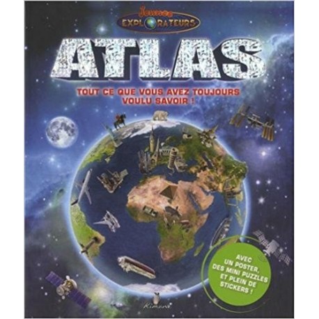 Atlas - Avec un poster, des mini puzzles et plein de stickers !