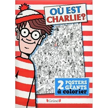 Où est Charlie ? - 2 posters géants a colorier