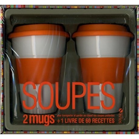 Soupes - 2 mugs + 1 livre de 60 recettes Coffret