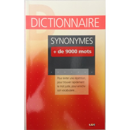 DICTIONNAIRE - Synonymes 