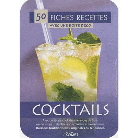Cocktails - 50 fiches recettes avec une boîte déco
