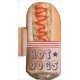 Hot-dog forme découpée
