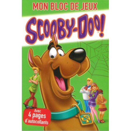 Mon bloc de jeux Scooby-doo avec 4 pages d'autocollants