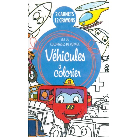 Set de coloriages de voyage à colorier Les véhicules