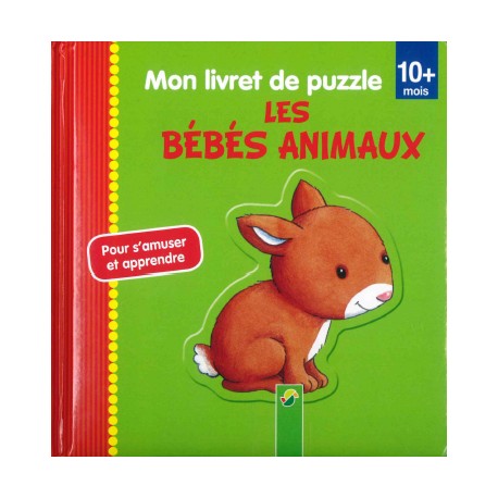 Mon livret de puzzle Les bébés animaux ( vert )