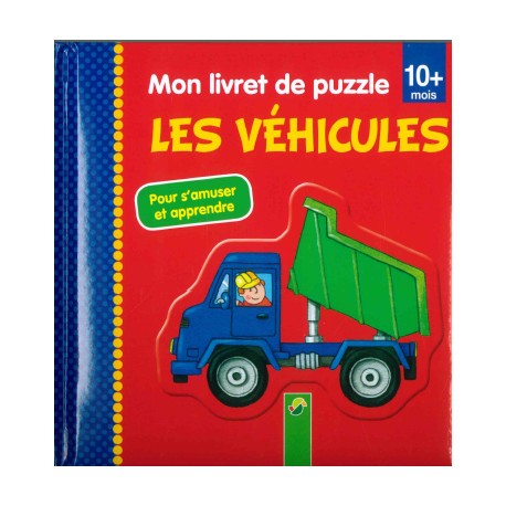 Mon livret de puzzle Les véhicules ( rouge)
