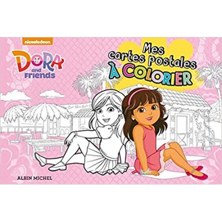 Mes cartes postales à colorier Dora and Friends