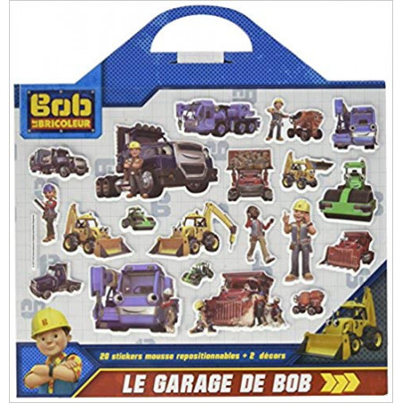 Le garage de Bob le bricoleur - Plus de 20 stickers en mousse repositionnables