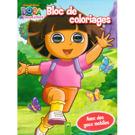 Dora Bloc de coloriages avec des yeux mobiles