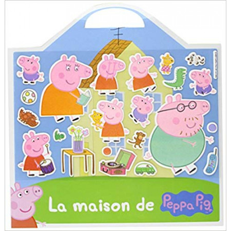 Peppa pig - Valisette, stickers mousse, la maison