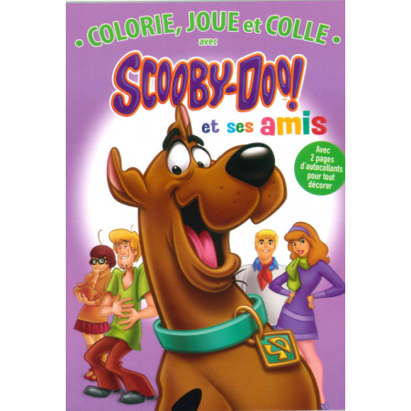 Colorie, joue et colle avec Scooby-Doo et ses amis (violet)
