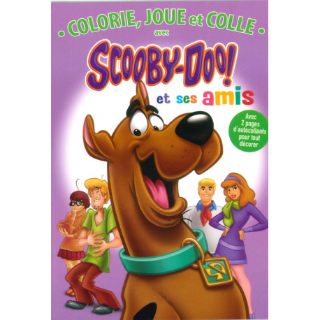 Colorie, joue et colle avec Scooby-Doo et ses amis (violet)