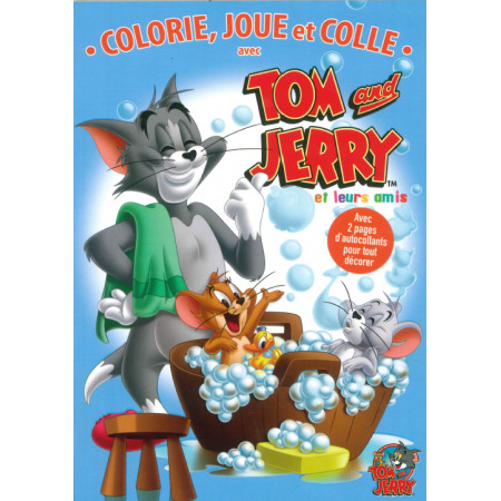 Colorie, joue et colle avec Tom et Jerry et leurs amis