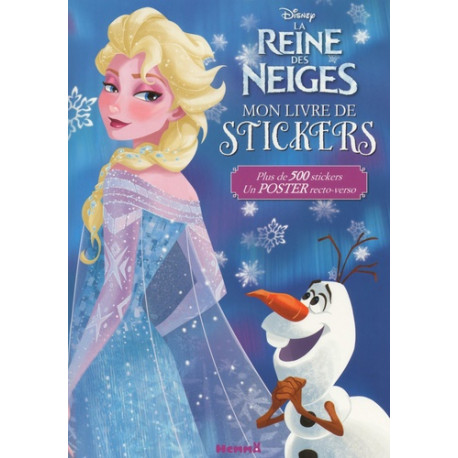 La Reine des Neiges - Mon livre de stickers , avec un poster