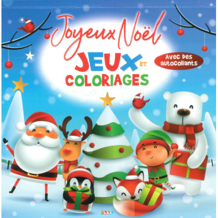 Joyeux Noël Jeux et coloriages avec autocollants