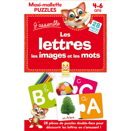 Maxi-mallette puzzles Les lettres les images et les mots