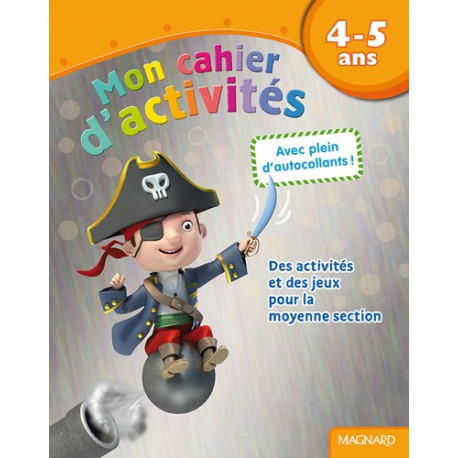 Mon cahier d'activités Pirate - 4-5 ans