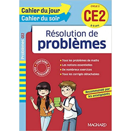 Cahier du jour Cahier du soir Résolutions de problèmes CE2