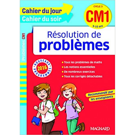 Cahier du jour Cahier du soir Résolution de problèmes CM1