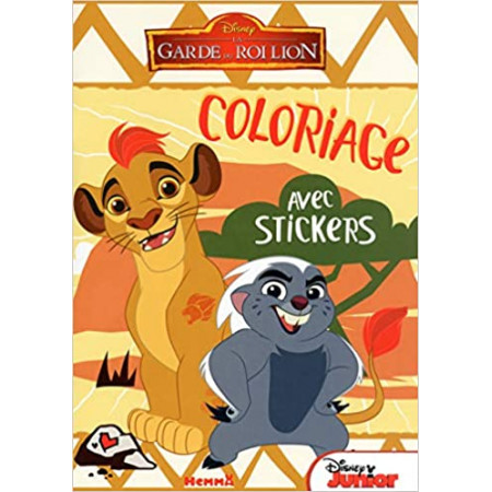 Disney - La Garde du Roi Lion - Coloriages avec stickers