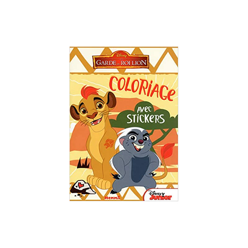 Disney - La Garde du Roi Lion - Coloriages avec stickers, , JEUNESSE -  Maxilivres