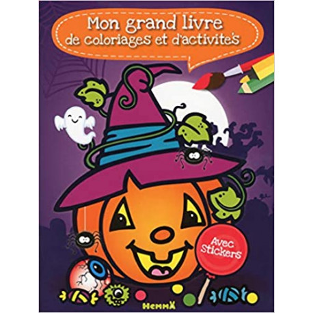 Mon grand livre de coloriages et d'activités (Halloween)