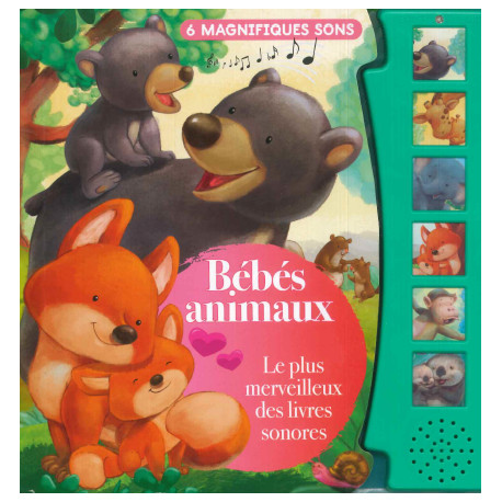 Mon Livre Sonore Bebes Animaux Jeunesse Cartonnes Maxilivres