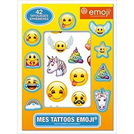 Emoji - Mes tattoos - 42 tatouages éphémères
