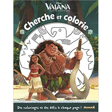 Disney Vaiana - Cherche et colorie