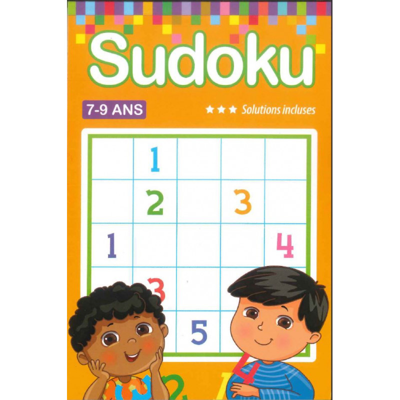 J'apprends les sudoku avec Lili La Licorne.100 grilles, filles 8-9 ans,  niveau 2: facile, moyen volume 2: Carnet de jeux pour enfants avec  solutions à la fin du livre. Couverture rond rose