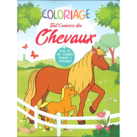 Coloriage - Tout l'univers des chevaux