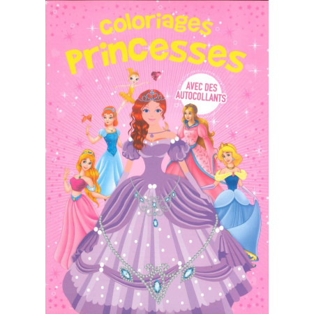 Coloriages princesses + Autocollants