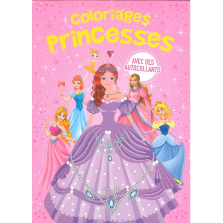 Coloriages princesses + Autocollants