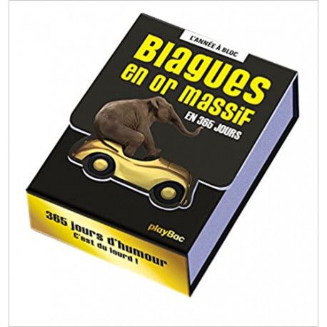 Calendrier 365 blagues en or massif