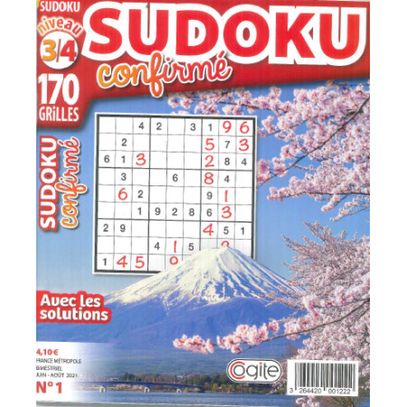 Recueil Sudoku confirmé niveau 3/4 (98 pages avec les solutions)