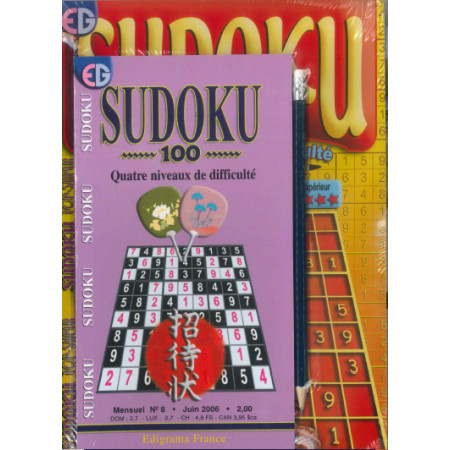 Pack Pochettes Sudoku + 1 crayon (3 recueuils)
