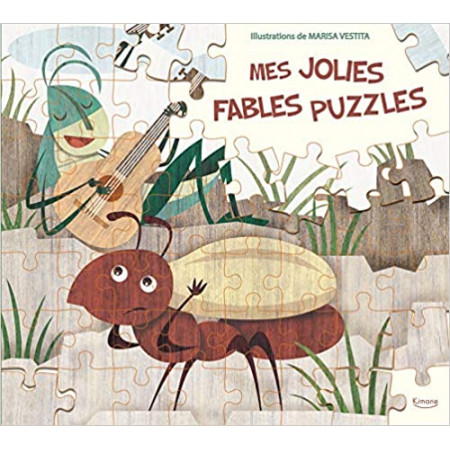 Mes jolies fables puzzles - 5 puzzles de 56 pièces