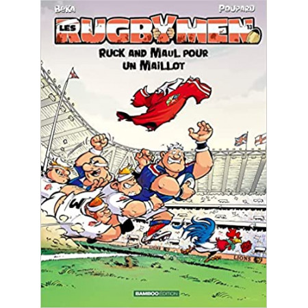 Les Rugbymen Ruck and Maul pour un maillot