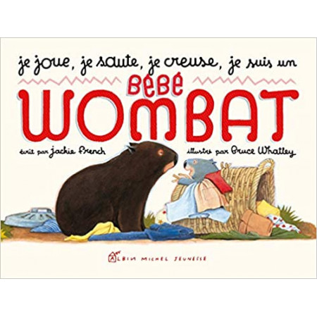 Je joue, je saute, je creuse, je suis un bébé wombat