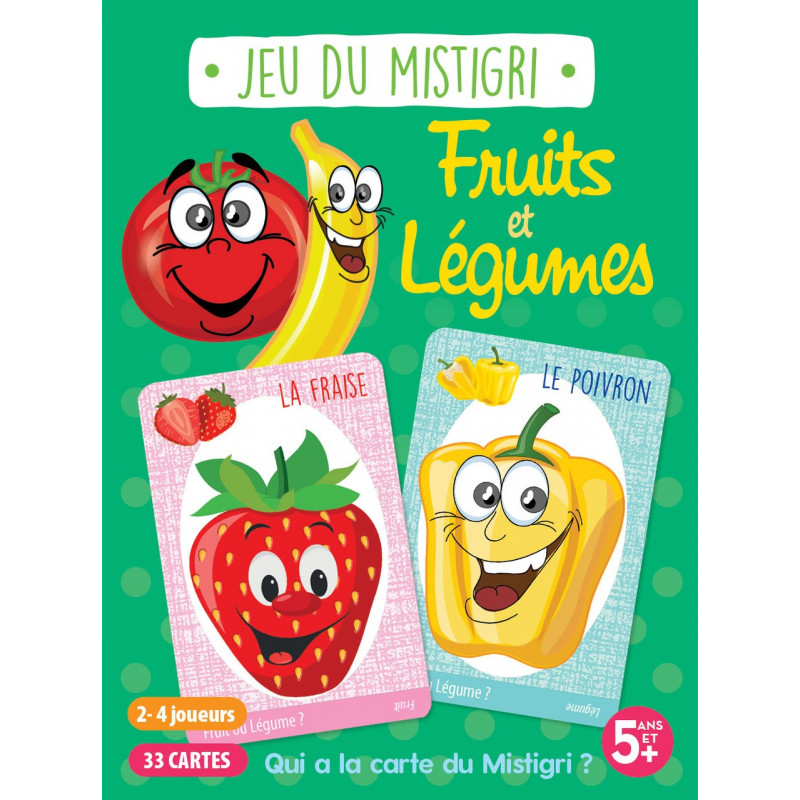 Jeu du Mistigri - Fruits et légumes, , JEUNESSE - Maxilivres