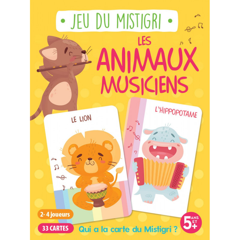 Jeu du Mistigri - Les Animaux Musiciens, , JEUNESSE - Maxilivres