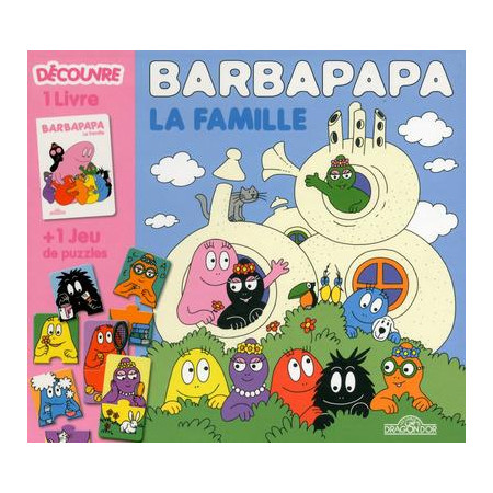 Boîte Barbapapa la famille - 1 livre + 1 jeu de puzzles