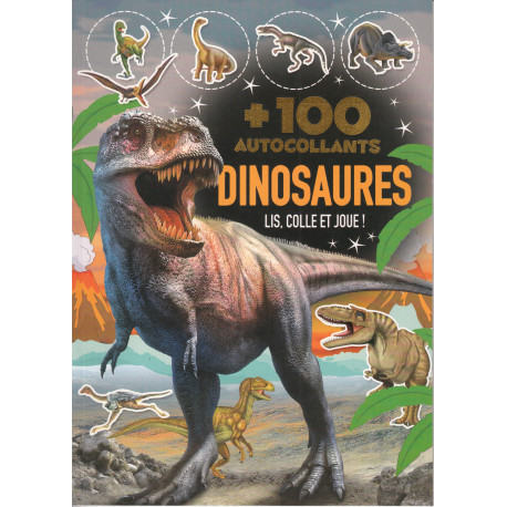 Les dinosaures (plus de 100 autocollants)