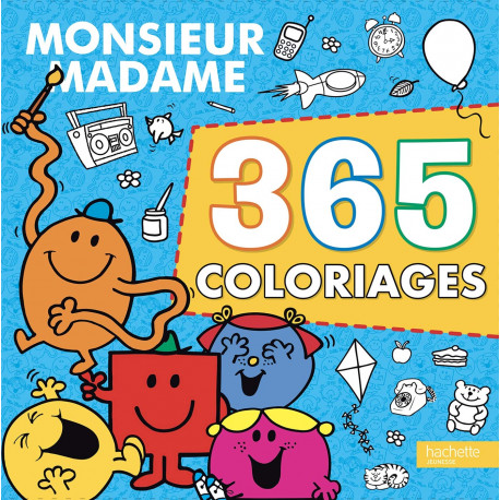 365 coloriages sur le thème des Monsieur Madame.